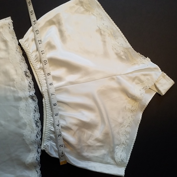 VICTORIA'S SECRET XS CAMI SHORT SLIP SLEEP SET IVORY - Picture 3 of 6